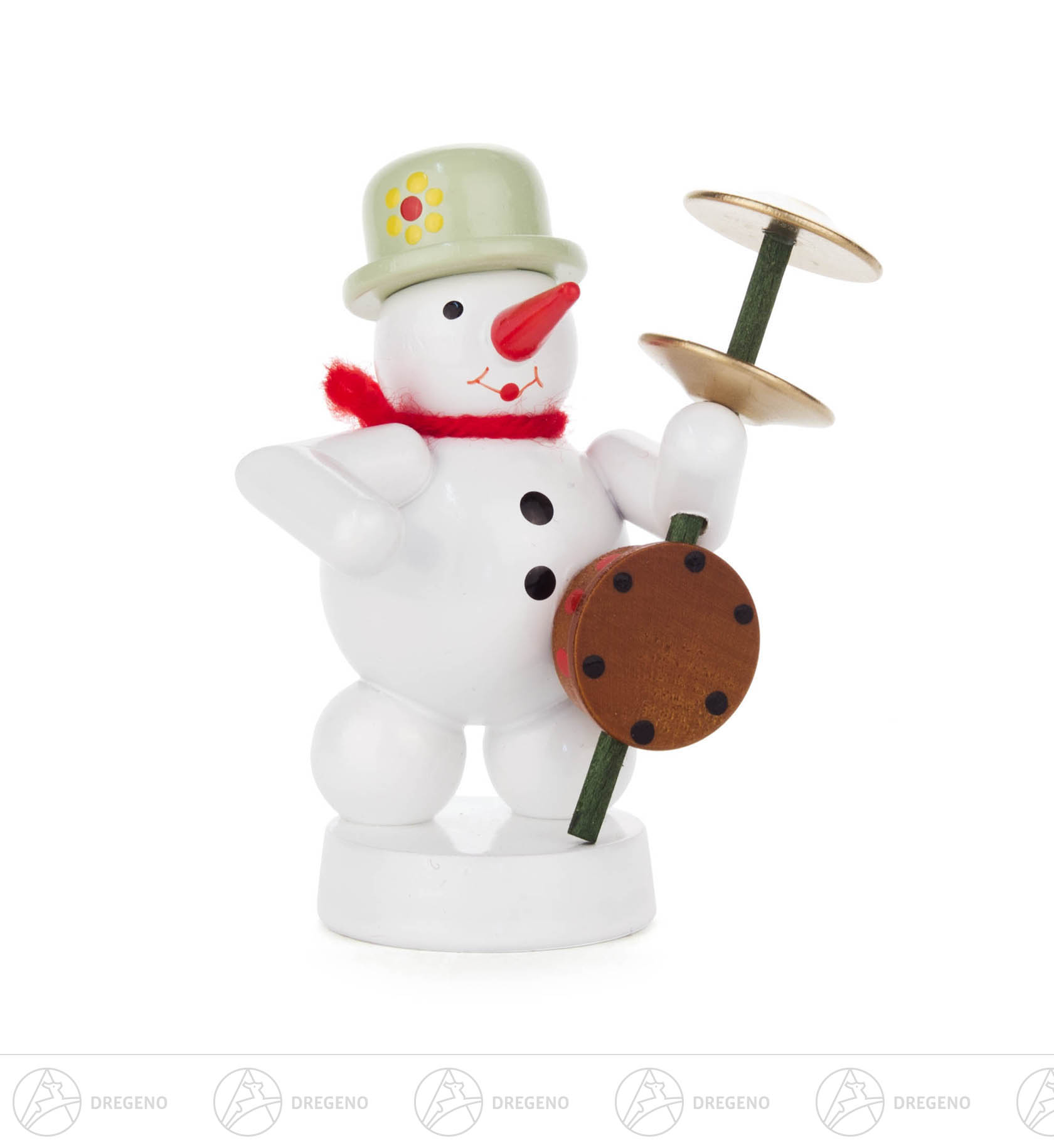 Schneemann mit Stampfgeige 8cm