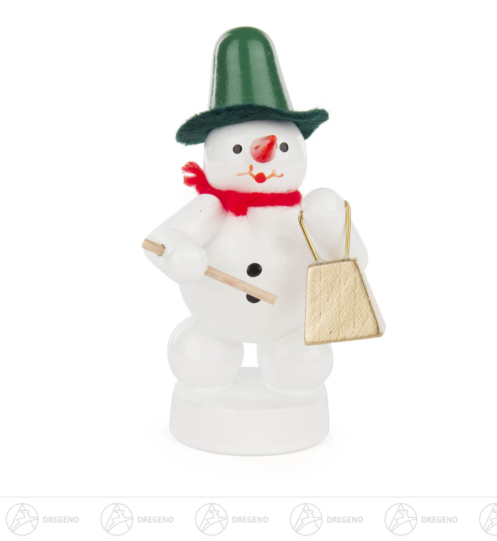 Schneemann mit Glocke 8cm