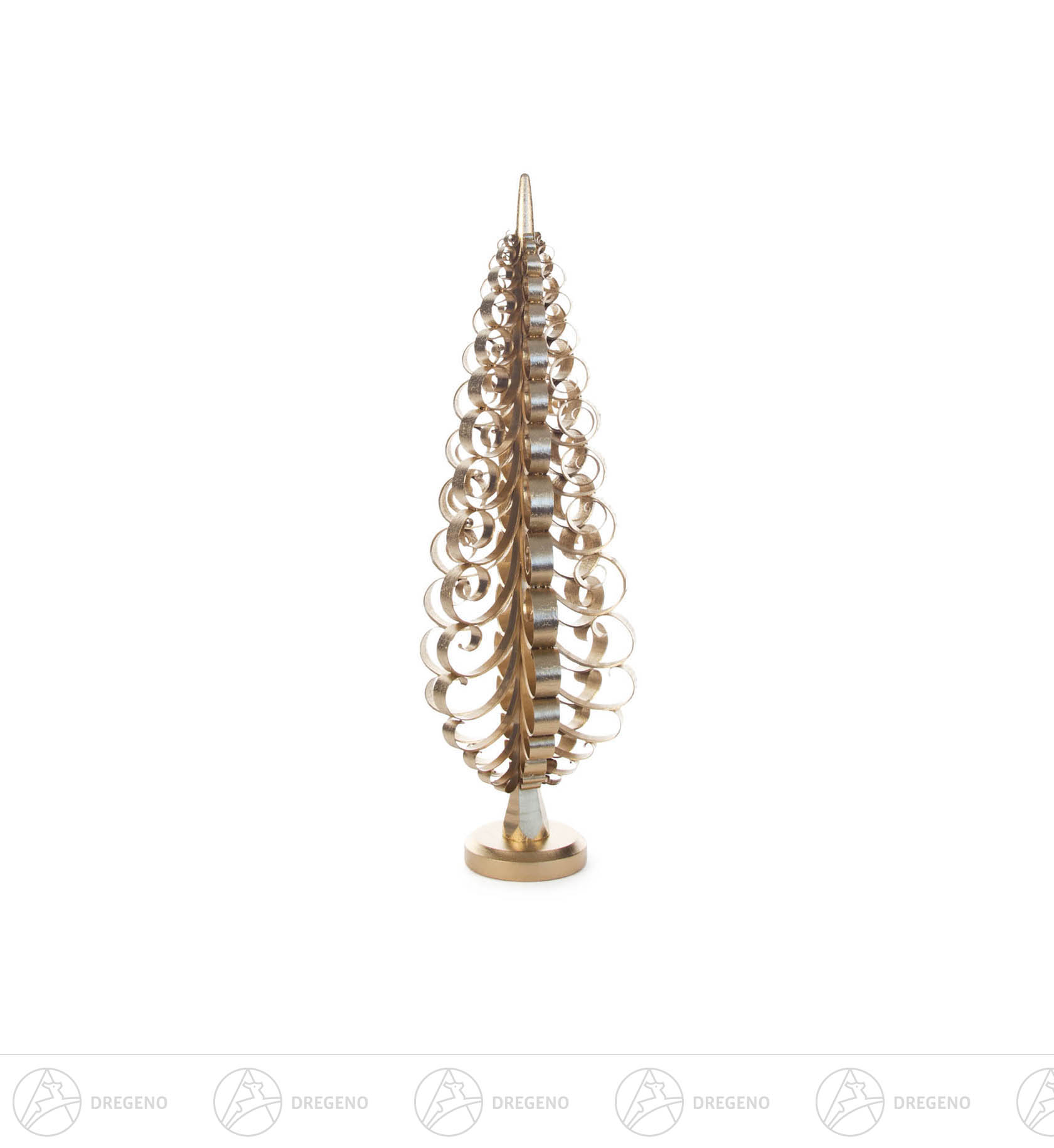 Spanbaum vergoldet, 35cm