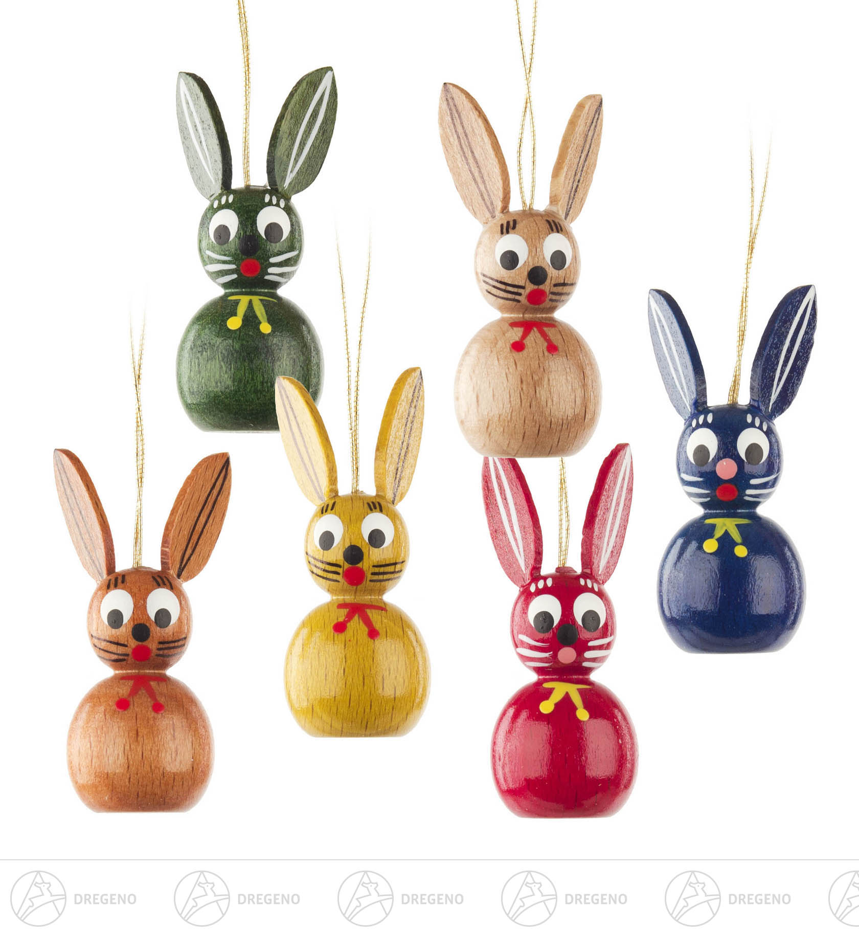 Behang Osterhasen gebeizt (6) 5cm