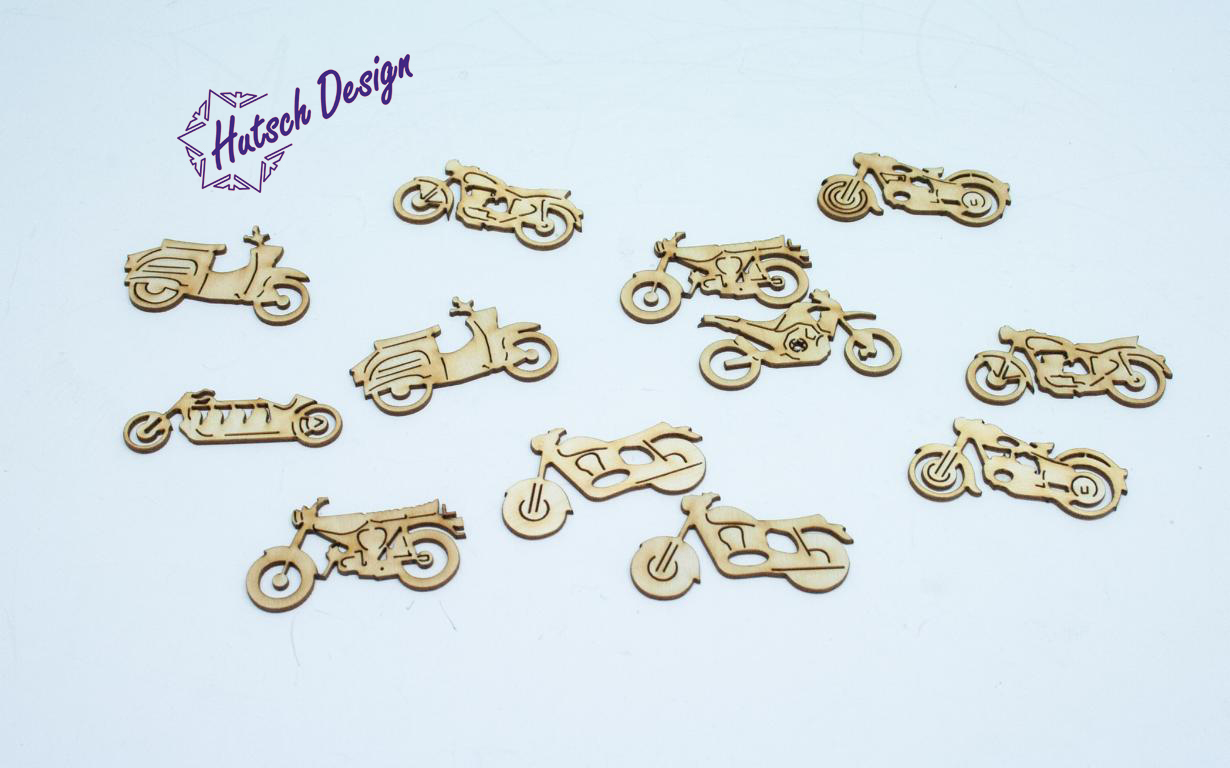 Motorräder Streudeko ca. 1,5x 4,5 cm Motorräder Streudeko ca. 1,5x 4,5 cm