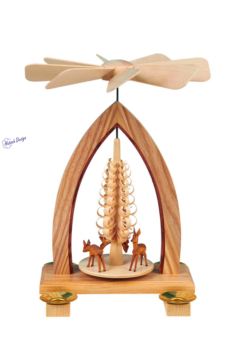 Pyramide mit Rehe 26cm