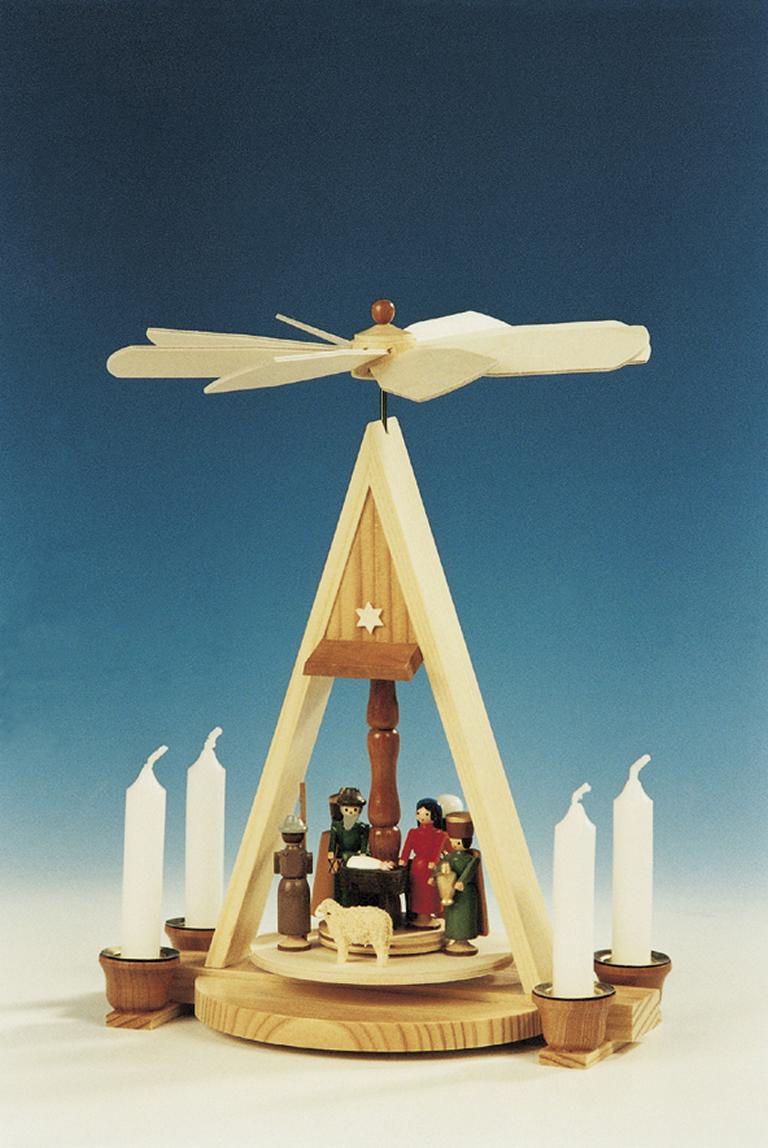 Pyramide mit Christi Geburt  ca.20 x 27 cm