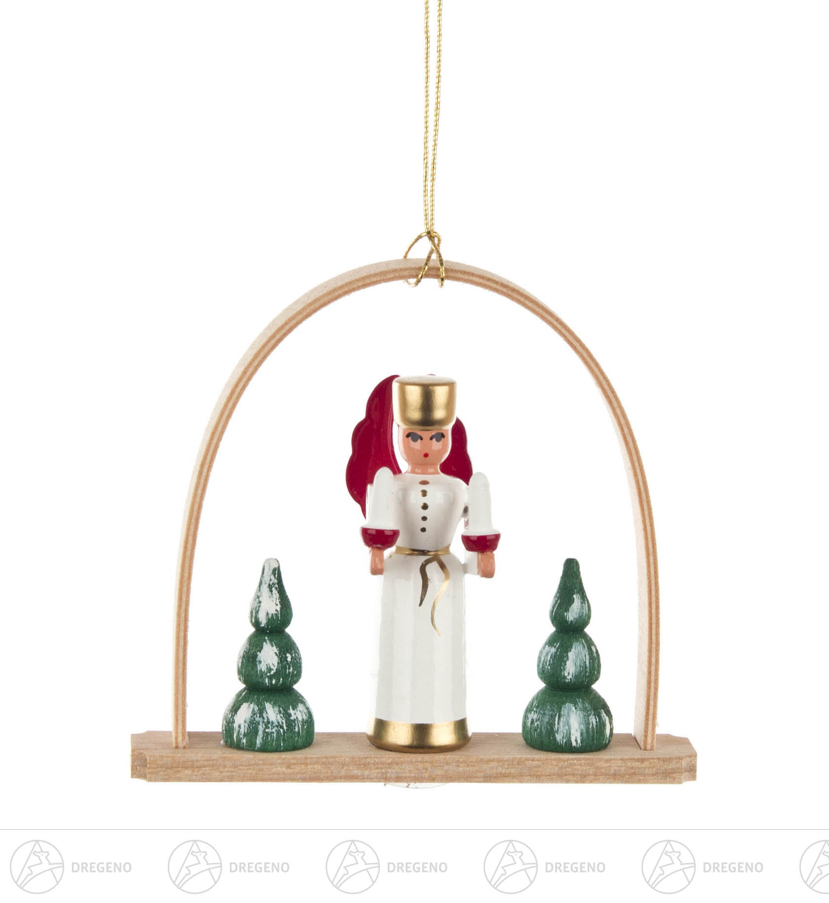 Behang Engel mit Licht im Bogen 7cm