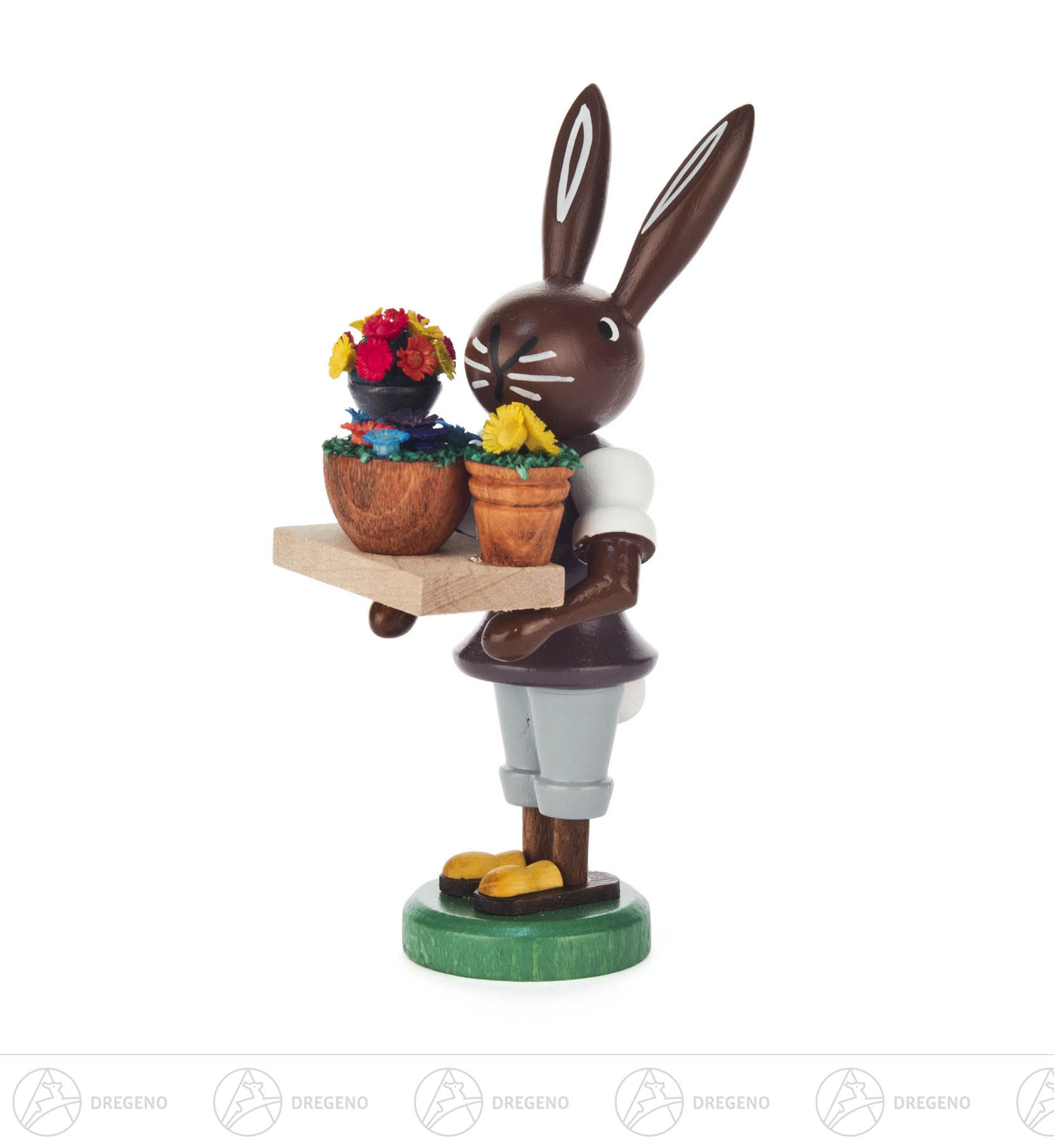 Hase Blumenhändler 9cm