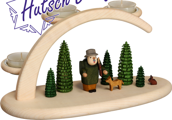 Leuchterbogen Waldmotiv 25x13x10cm