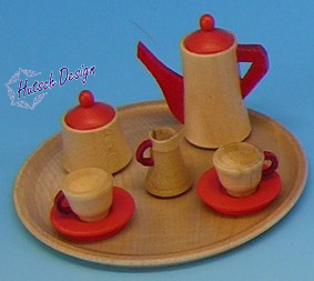 Kaffeeservice, rund, farblos