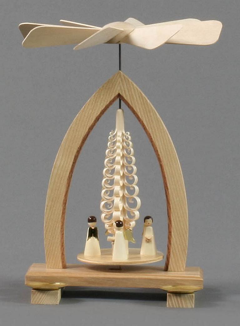 Pyramide mit Engeln, für Kerzen d14mm