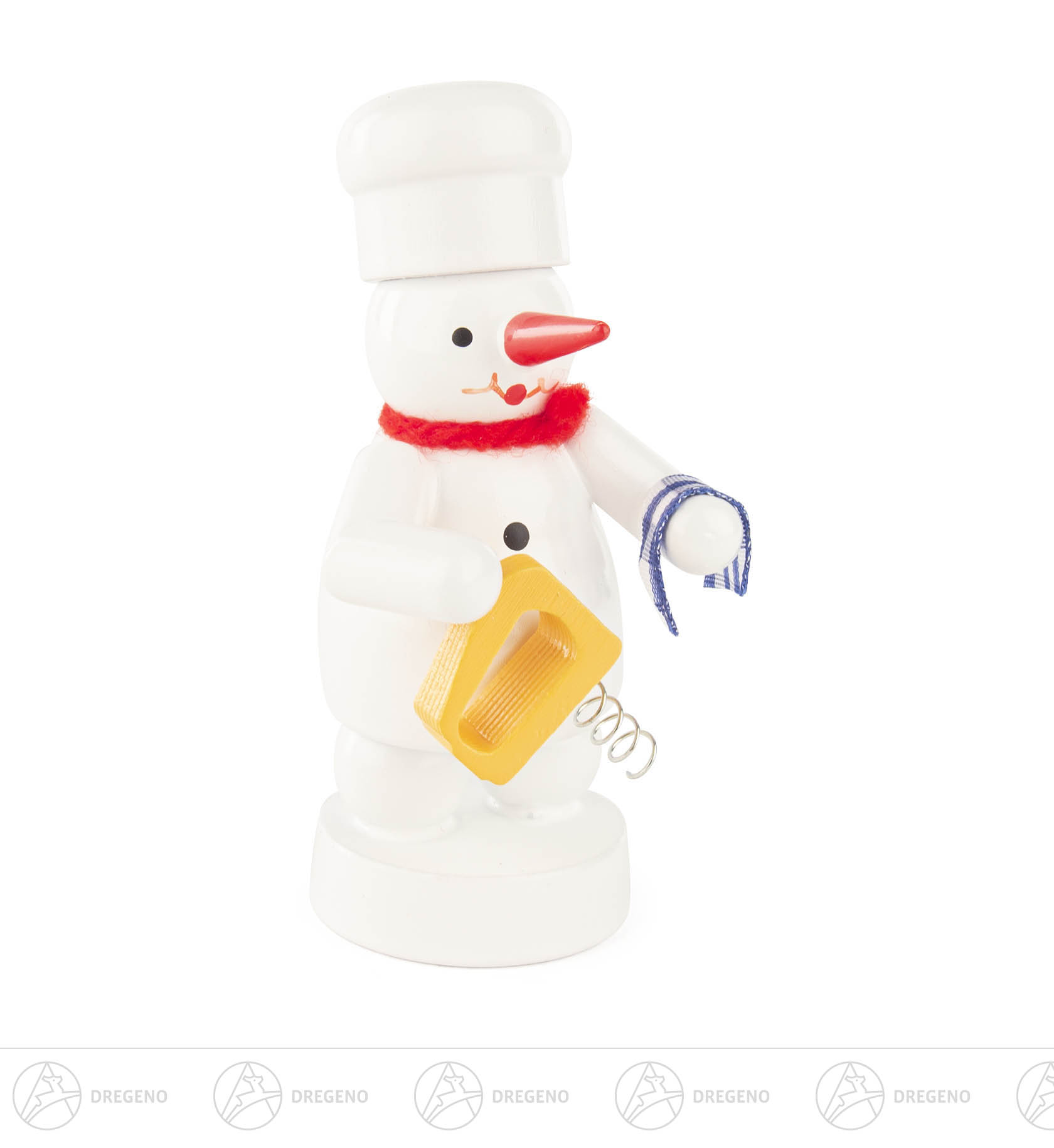 Schneemann Bäcker mit Rührgerät 8cm