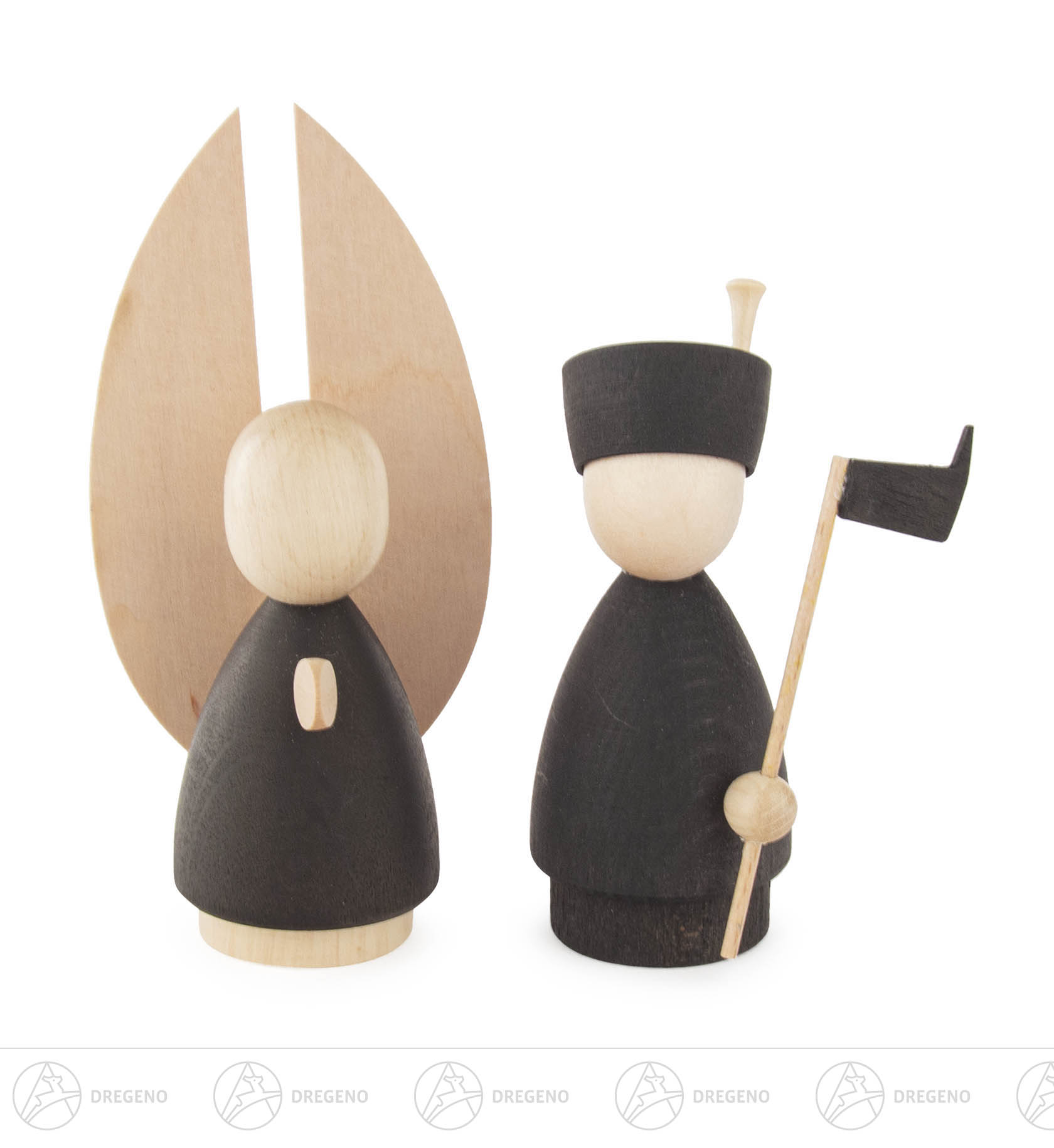 Engel und Bergmann modern anthrazit/natur 10,5cm