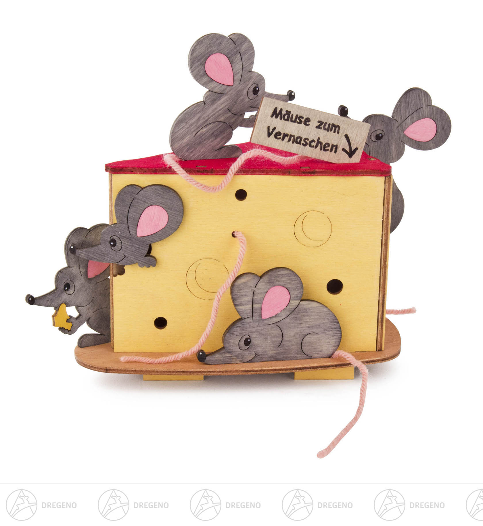 Bastelset Spardose Mäuse 10x14cm